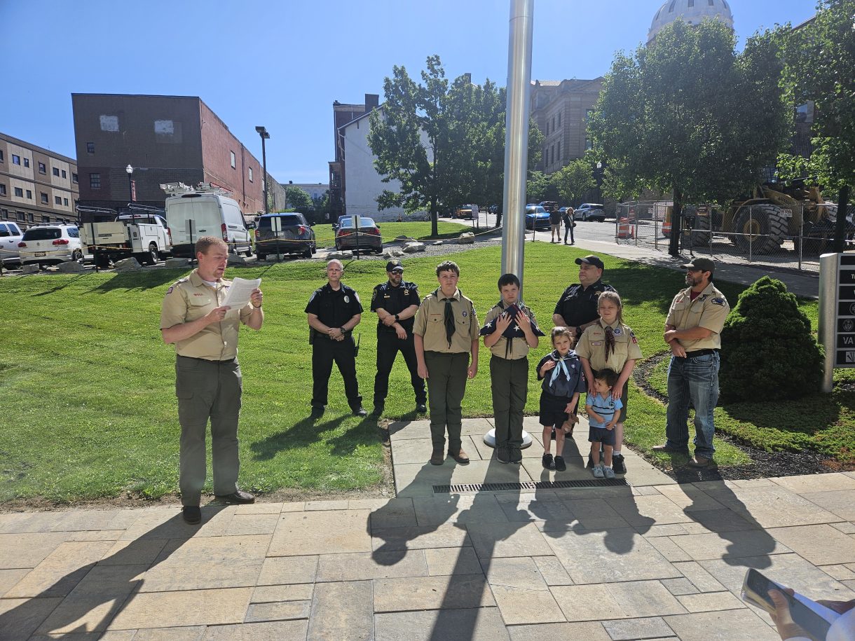 Flags Across Pennsylvania ceremony
